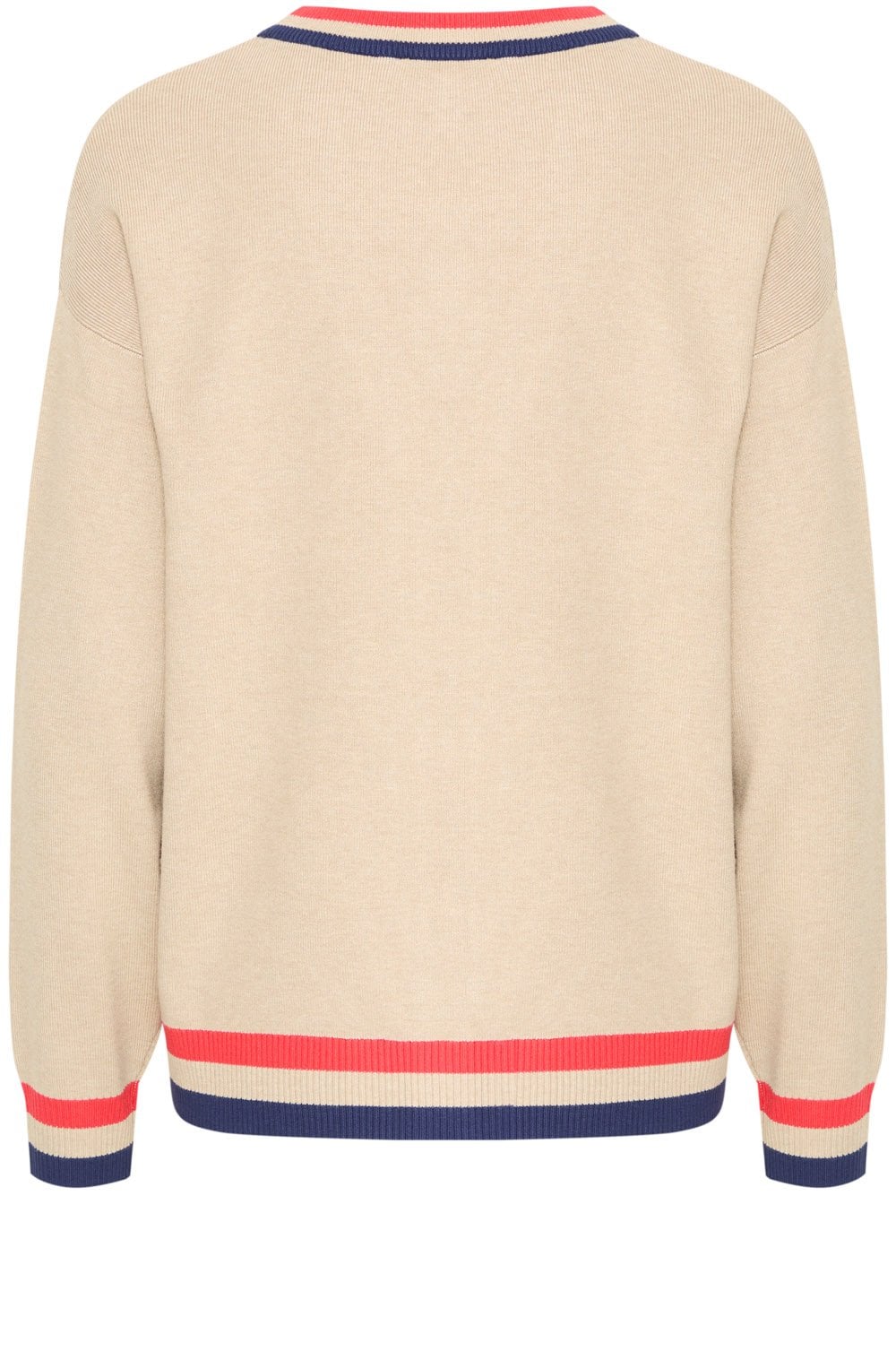 Hummus Mix Statement Stripe Oversized Cardigan