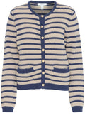 Humus and Navy Striped Cardigan