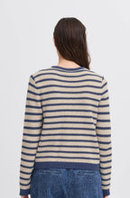 Humus and Navy Striped Cardigan