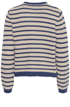Humus and Navy Striped Cardigan