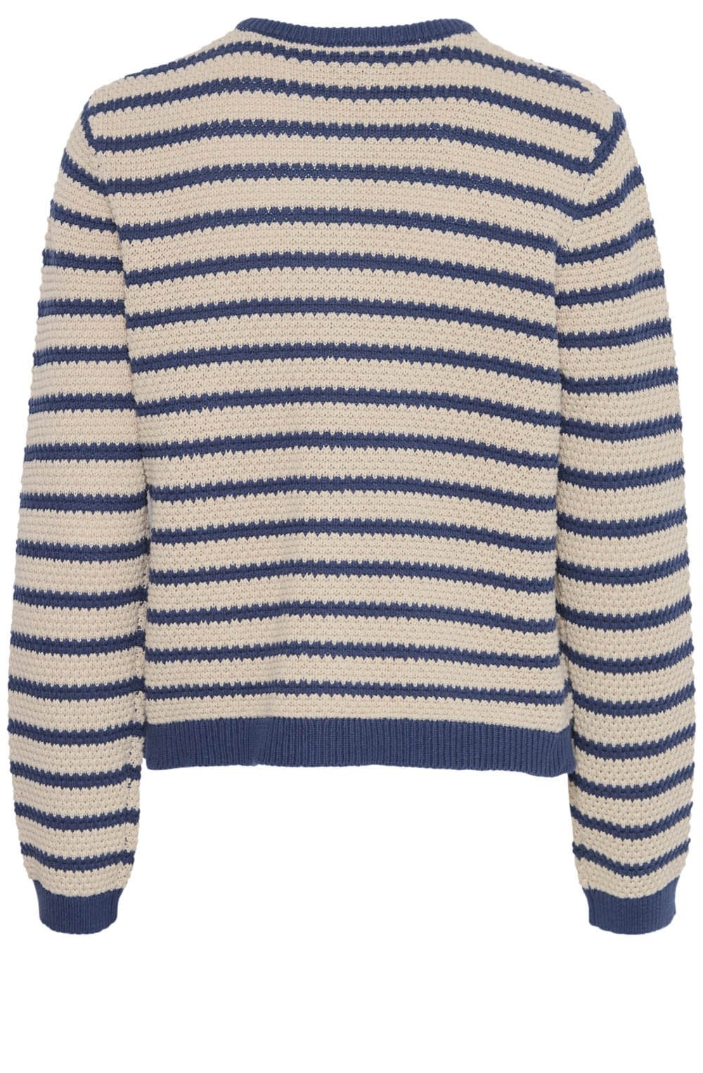 Humus and Navy Striped Cardigan