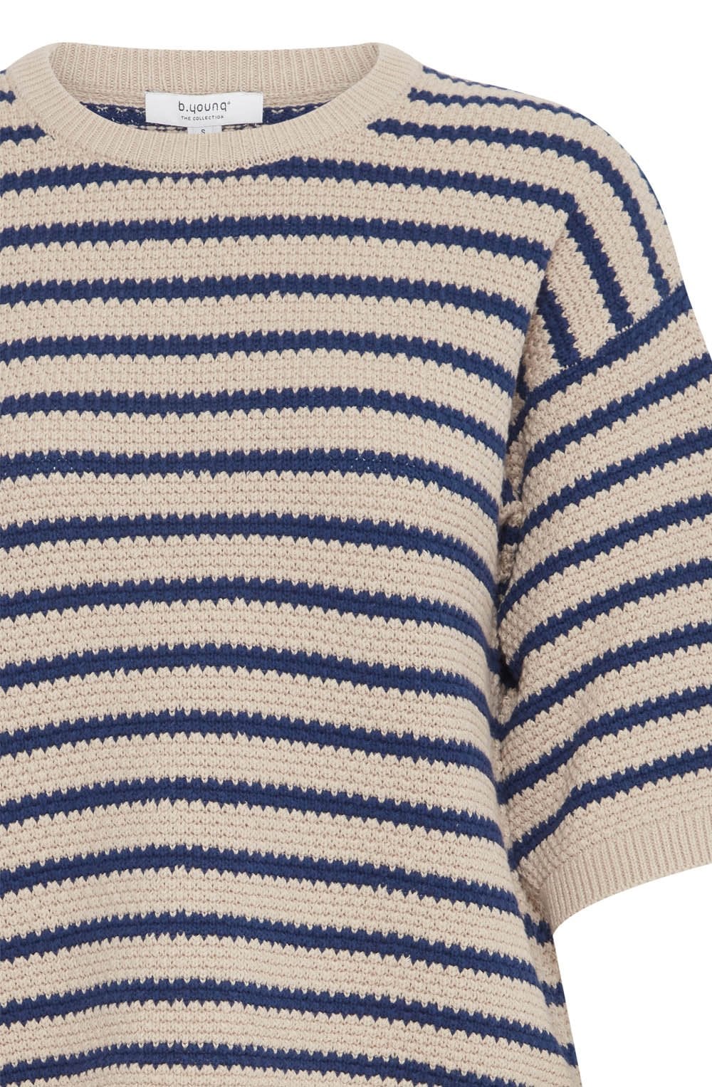 Humus and Navy Striped Relaxed Jumper