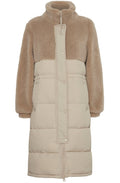 Humus Half Teddy Quilted Anilda Coat