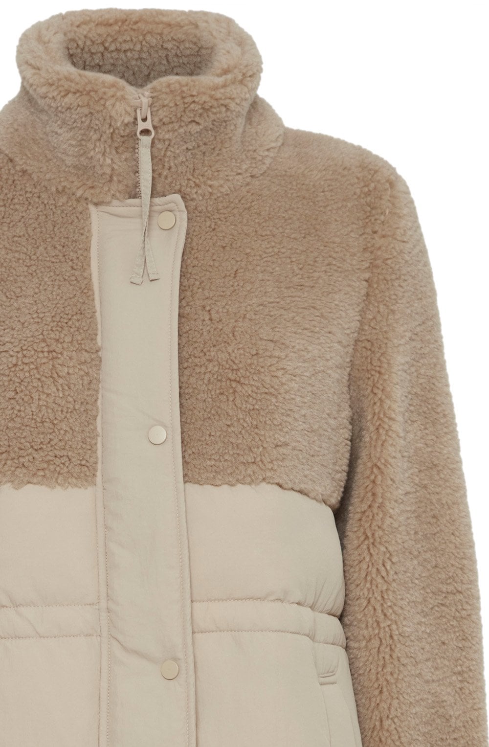 Humus Half Teddy Quilted Anilda Coat