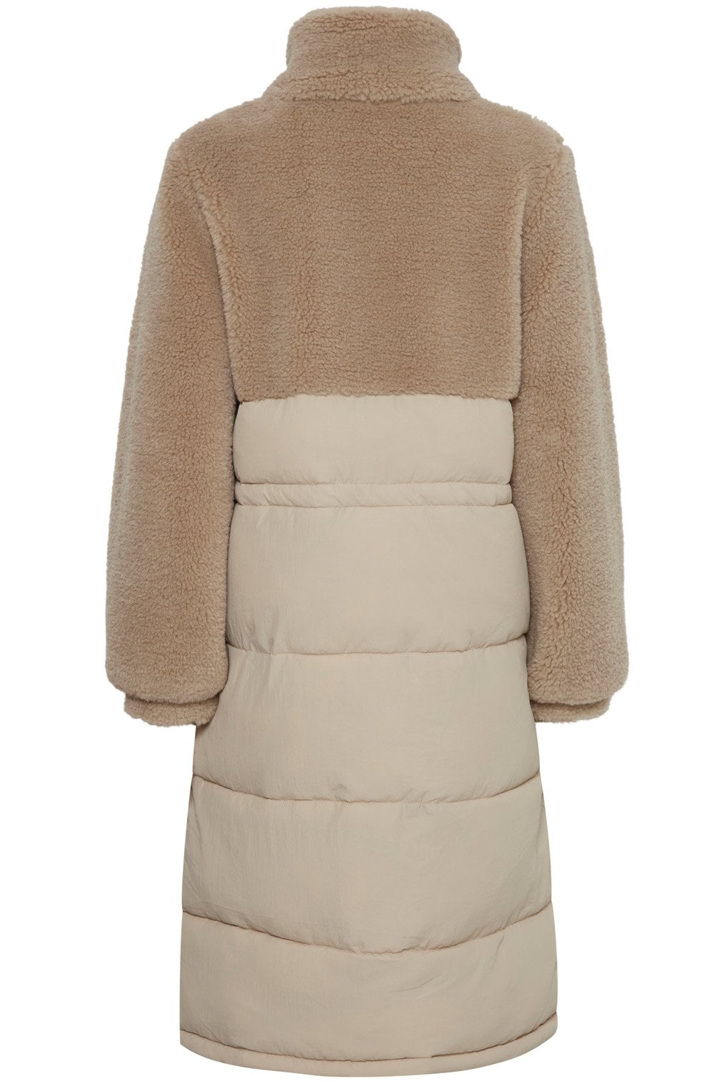 Humus Half Teddy Quilted Anilda Coat