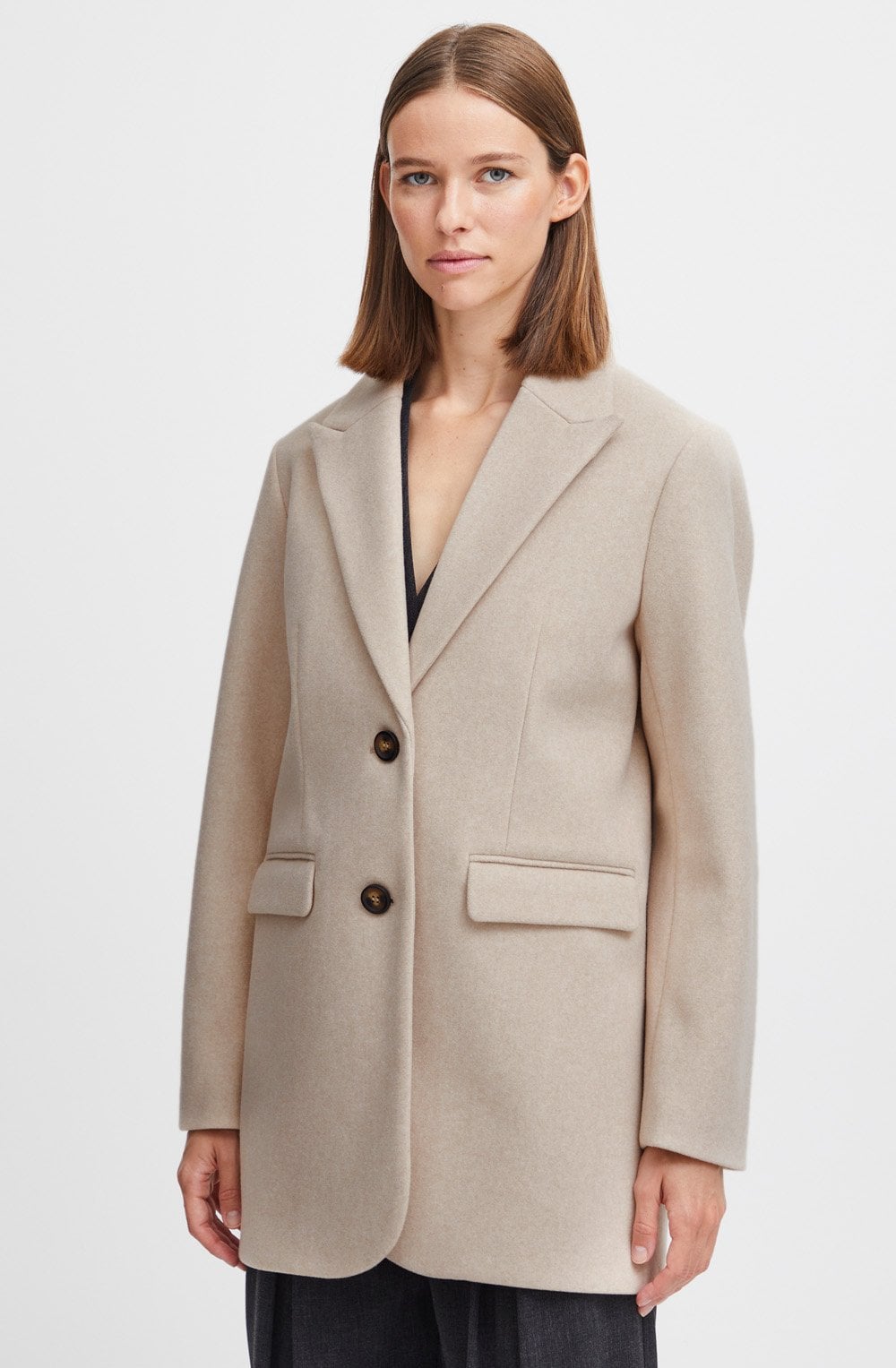 Humus Melange Relaxed Fit Cilia Jacket