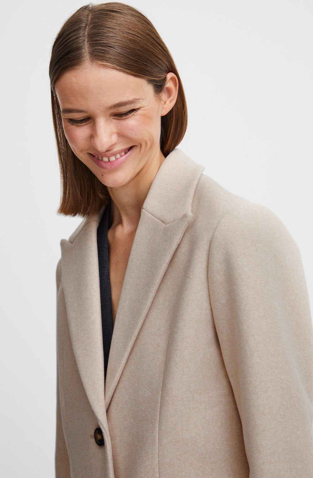 Humus Melange Relaxed Fit Cilia Jacket