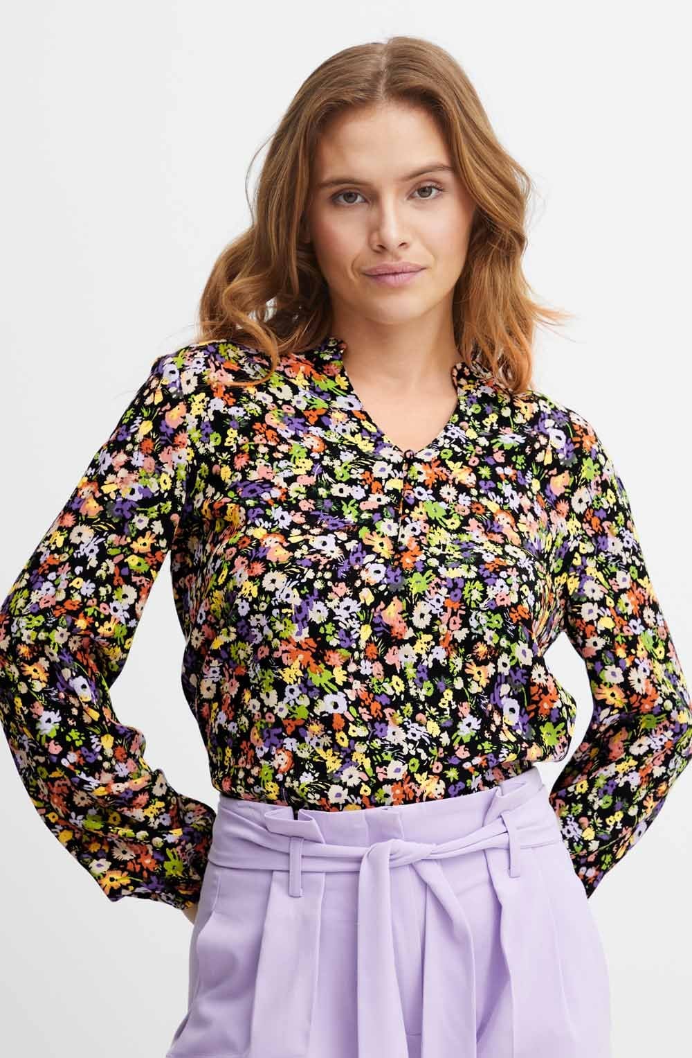 Ibane Corallites Floral Blouse