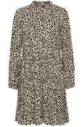 Idra Animal Print Smock dress