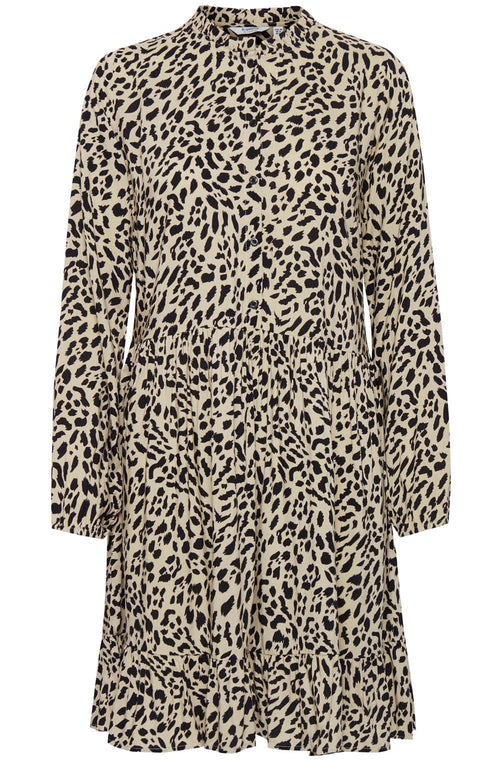 Idra Animal Print Smock dress