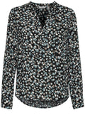 Idra Blue Floral Blouse