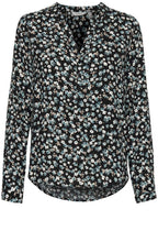 Idra Blue Floral Blouse