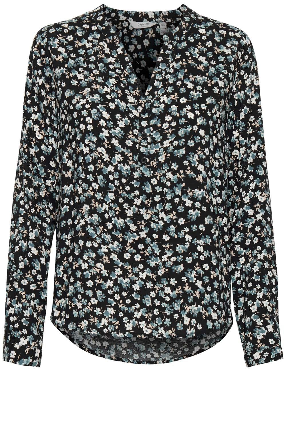 Idra Blue Floral Blouse