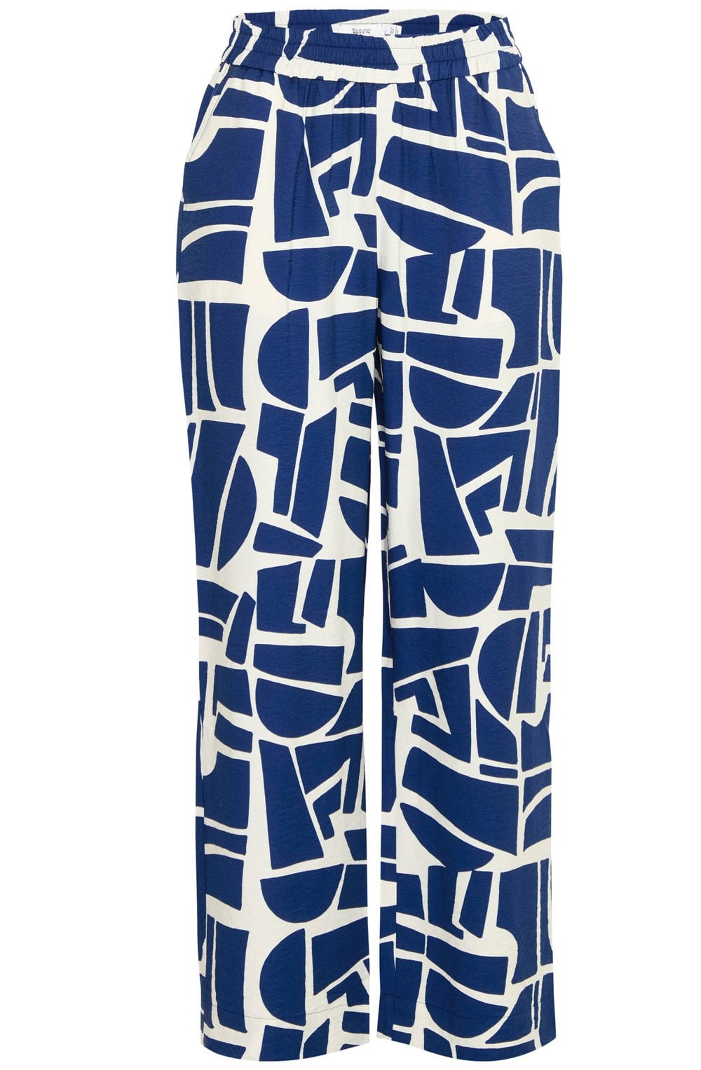 Ihamma Blue Geo Wide Leg Trousers