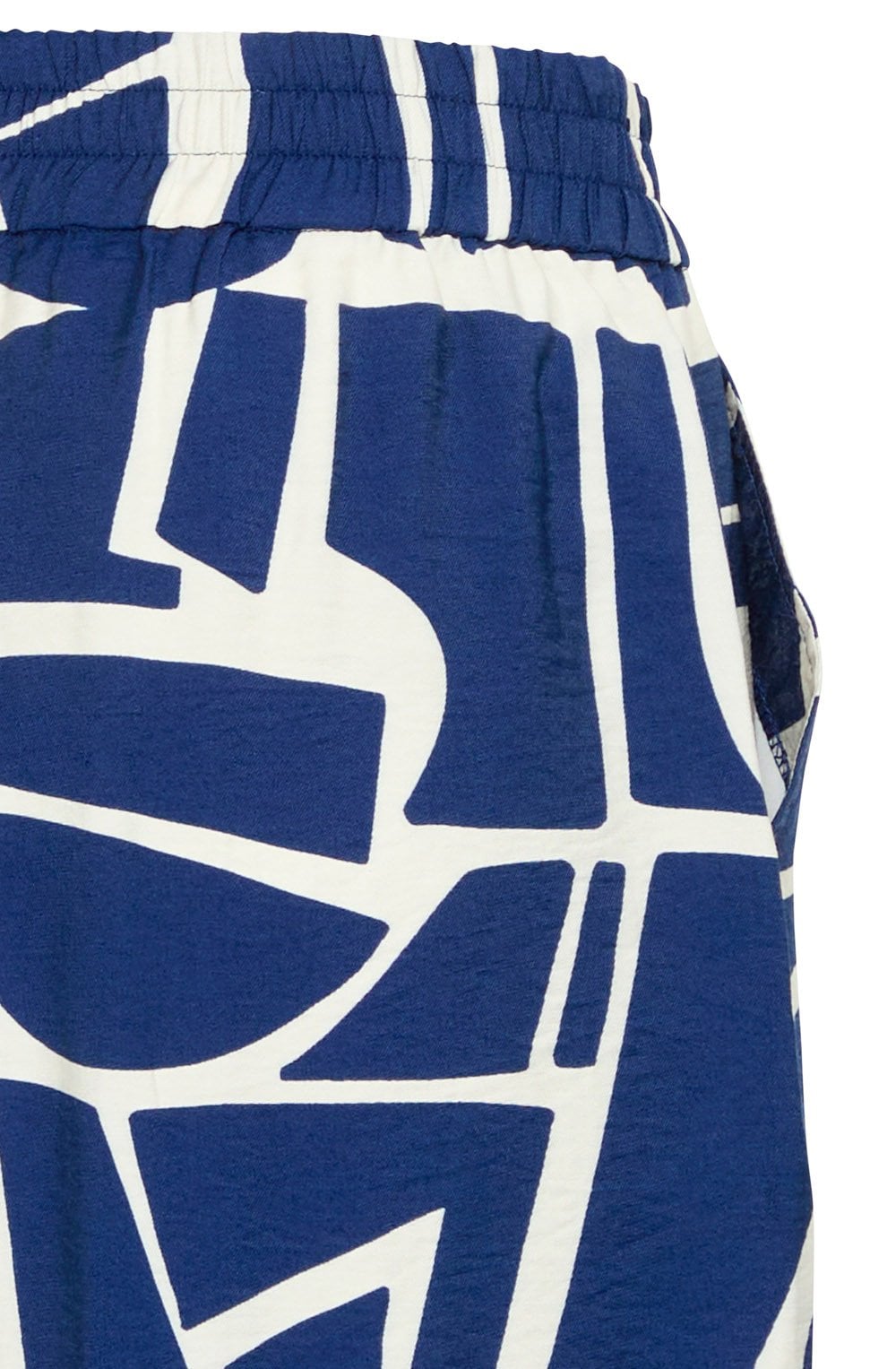 Ihamma Blue Geo Wide Leg Trousers