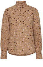 Ilina Tannin Ruffle Blouse