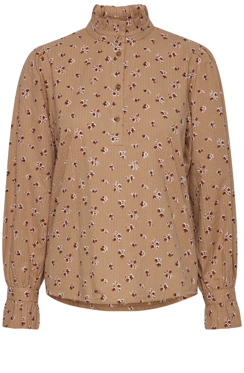 Ilina Tannin Ruffle Blouse
