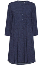 Illa Blue Patterned Shirt Dress