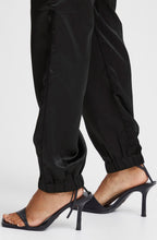 Ipine Black Satin Cargo Trousers