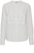 Ivia Off White Broderie Anglaise Blouse