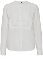 Ivia Off White Broderie Anglaise Blouse