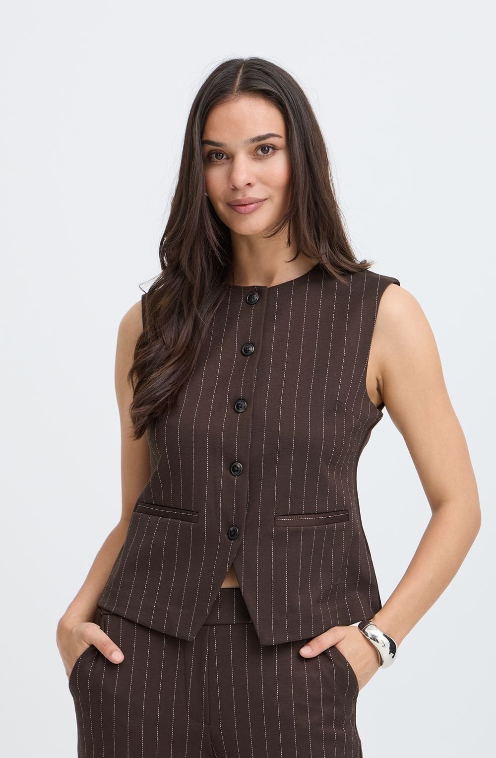 Java Pinstripe Tailored Waistcoat