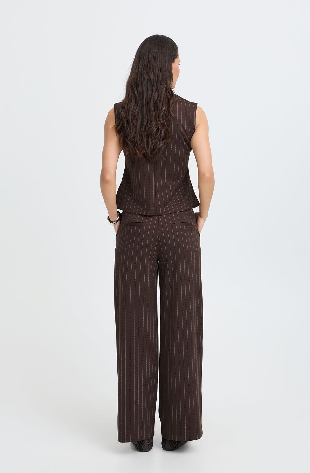Java Pinstripe Wide Leg Trousers