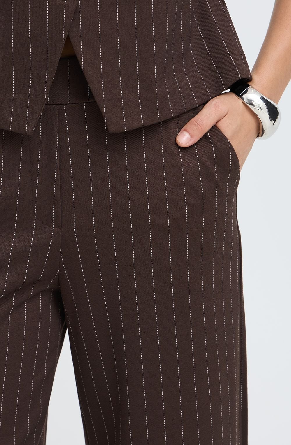 Java Pinstripe Wide Leg Trousers