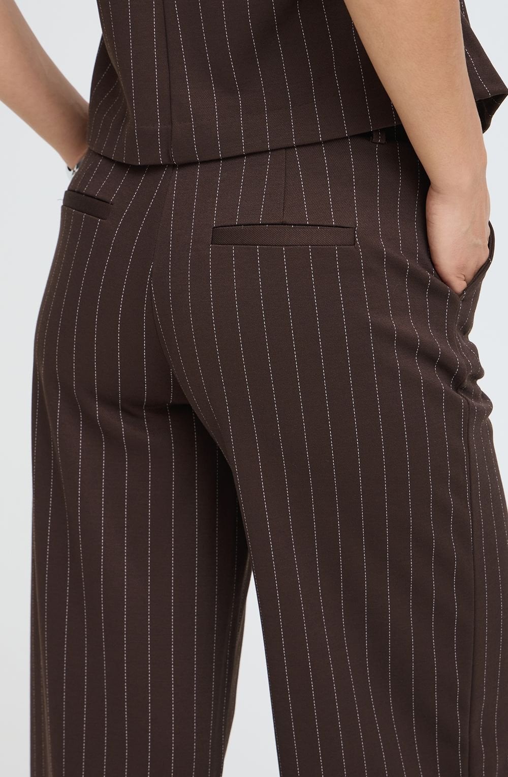 Java Pinstripe Wide Leg Trousers