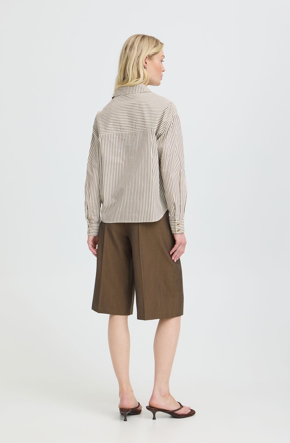 Java Stripes Appliqué Ruffle Shirt