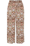 Joella Aloe Boho Mix Wide Leg Crop Trousers