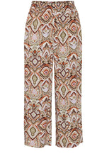 Joella Aloe Boho Mix Wide Leg Crop Trousers