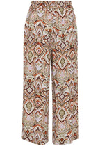 Joella Aloe Boho Mix Wide Leg Crop Trousers