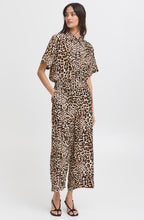 Joella Birch Leopard Wide Leg Crop Trousers