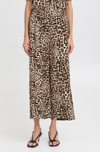 Joella Birch Leopard Wide Leg Crop Trousers