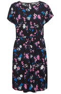 Joella Black Floral Dress