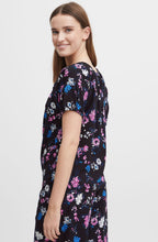 Joella Black Floral Gypsy Style Top
