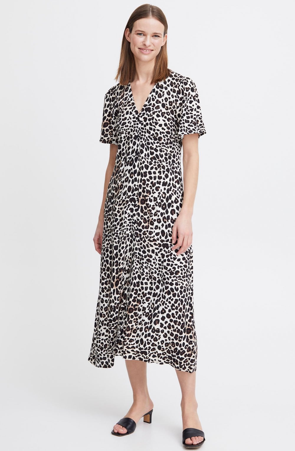Joella Black Leo Button Down Dress