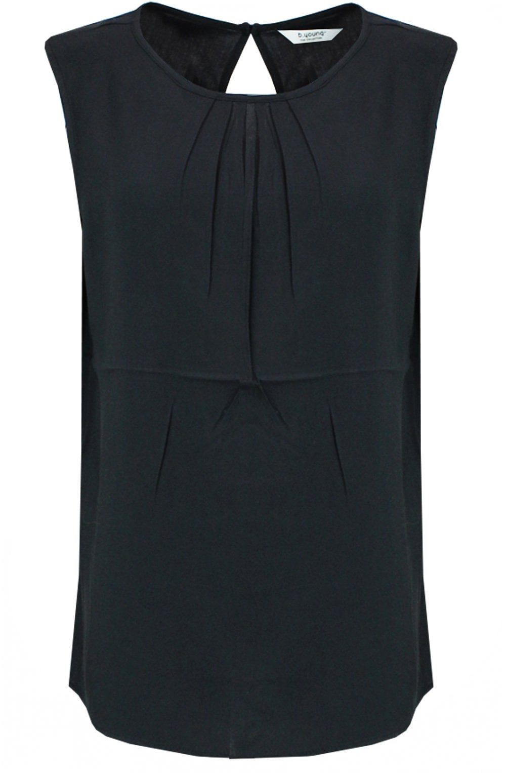 Joella Black Sleeveless Blouse