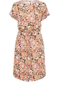 Joella Coral Blush Drawstring Waist Dress