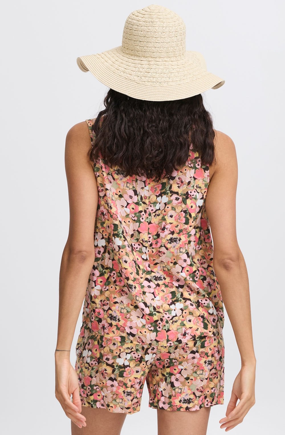 Joella Coral Blush Sleeveless Blouse