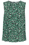 Joella Frosty Green Sleeveless Blouse