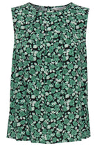 Joella Frosty Green Sleeveless Blouse
