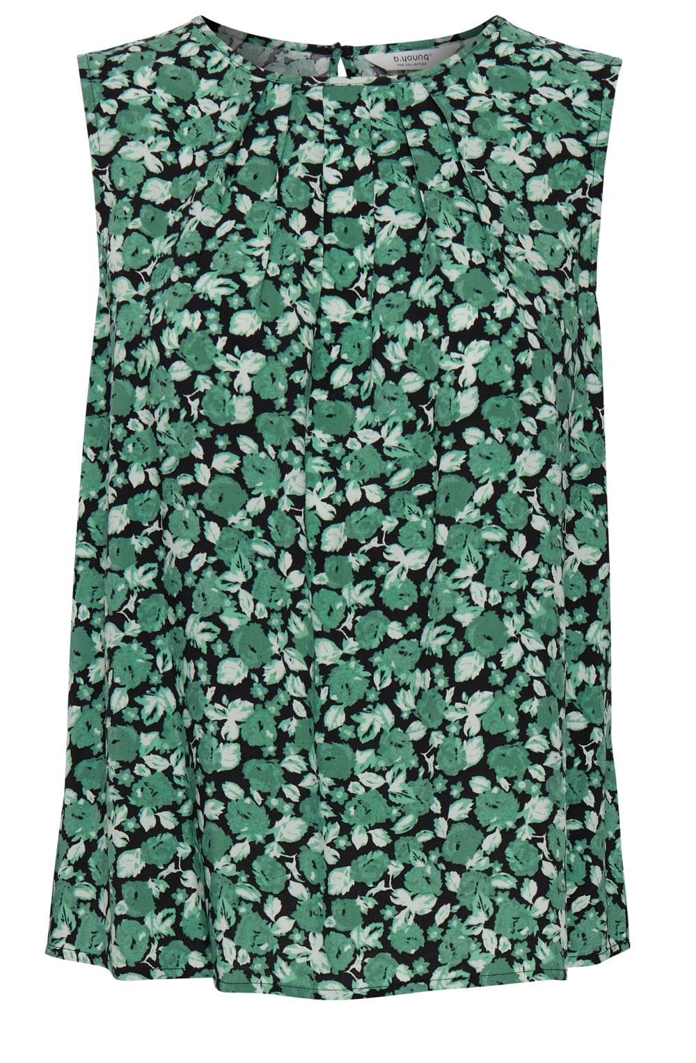 Joella Frosty Green Sleeveless Blouse