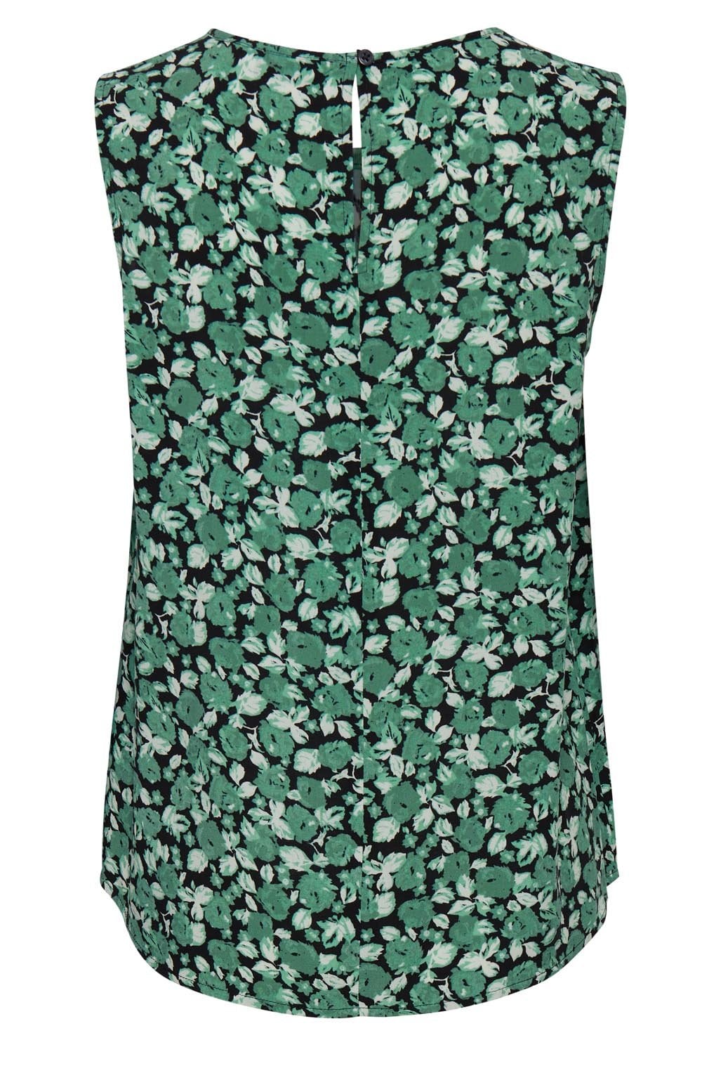 Joella Frosty Green Sleeveless Blouse