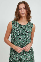 Joella Frosty Green Sleeveless Blouse