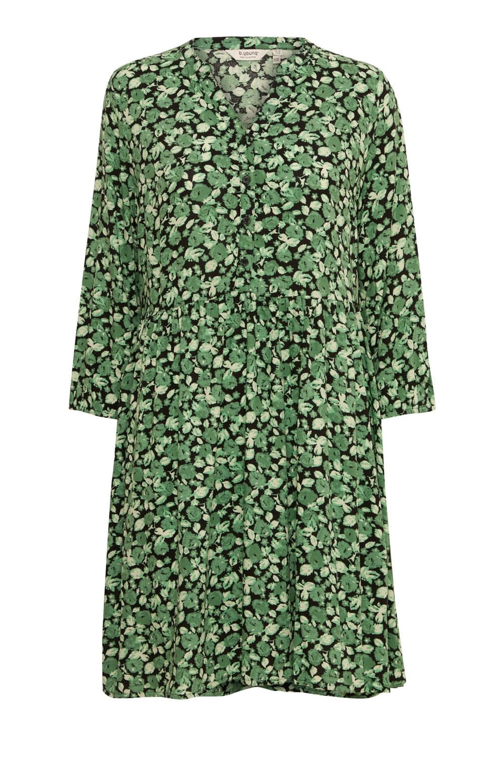 Joella Frosty Green Smock Dress
