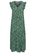 Joella Frosty Green Tiered Maxi Dress