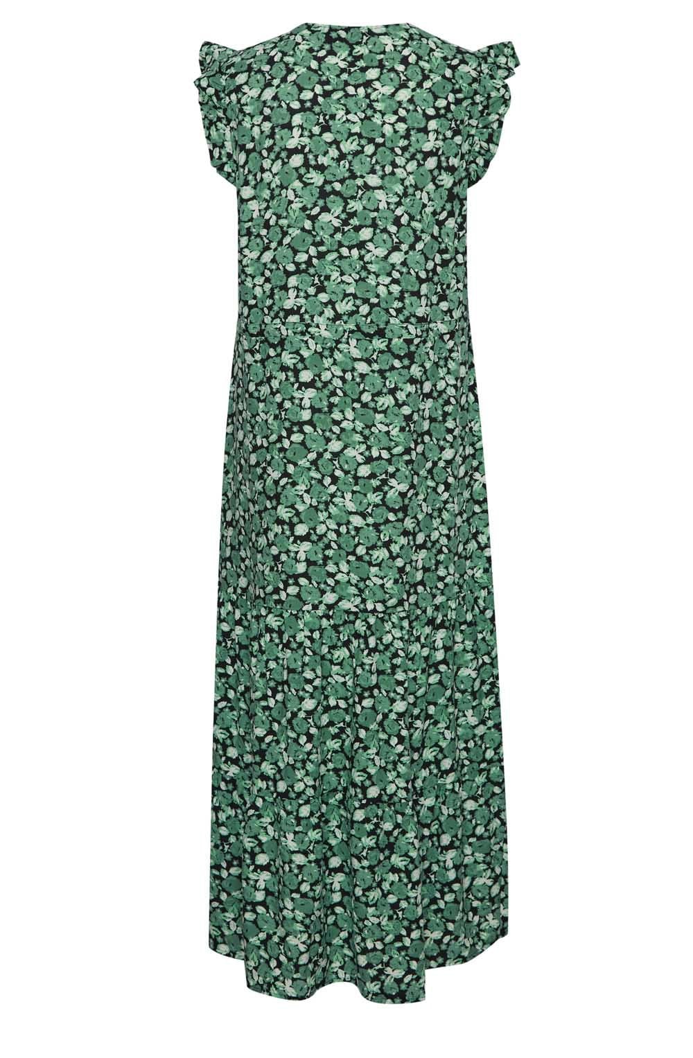 Joella Frosty Green Tiered Maxi Dress