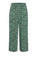 Joella Frosty Green Wide Leg Crop Trousers